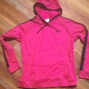 An Under Armour Cold Gear Insulated hoodie with pockets.